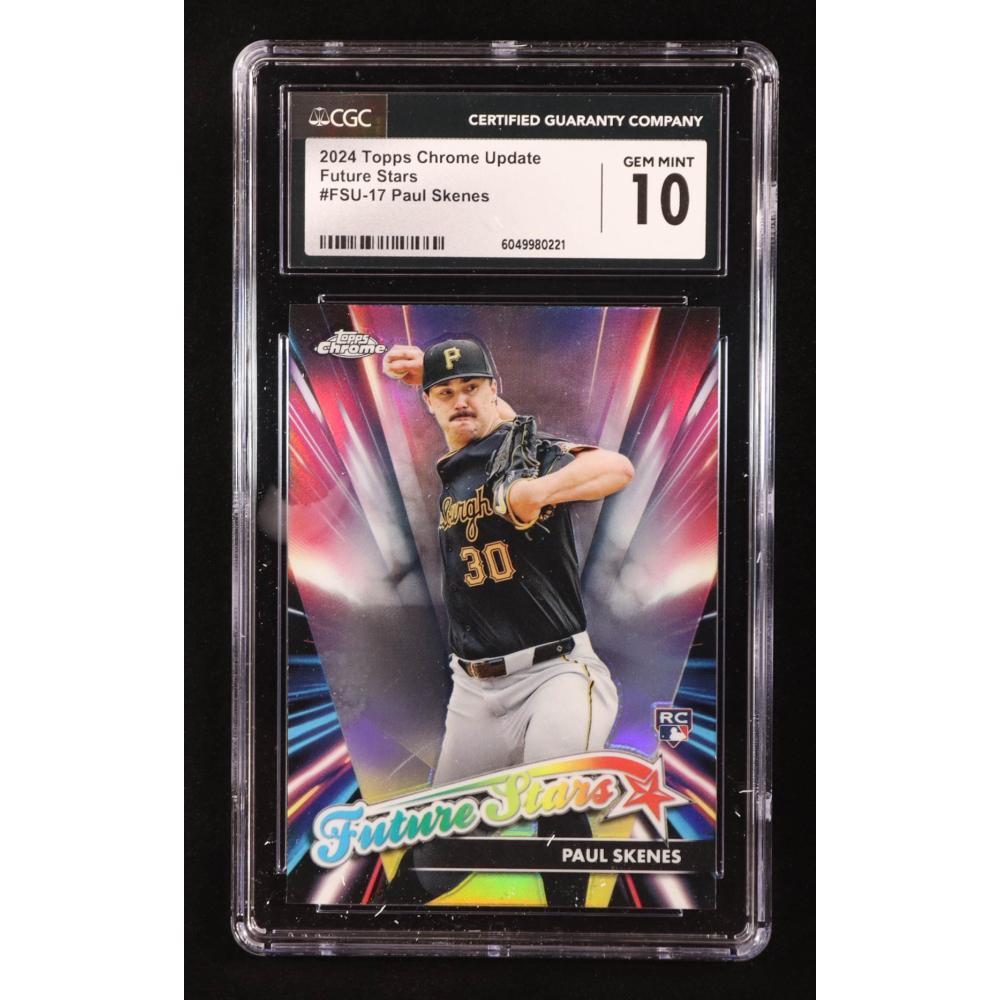 Paul Skenes 2024 Topps Chrome Update Future Stars #FSU17 RC (CGC 10) at PristineAuction.com