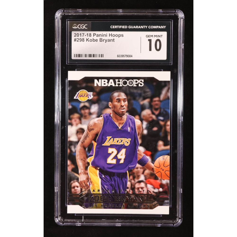 Kobe Bryant 2017-18 Hoops #298 Career Tribute (CGC 10) at PristineAuction.com