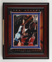 John Starks Signed Knicks Custom Framed Photo Display (Steiner) at PristineAuction.com