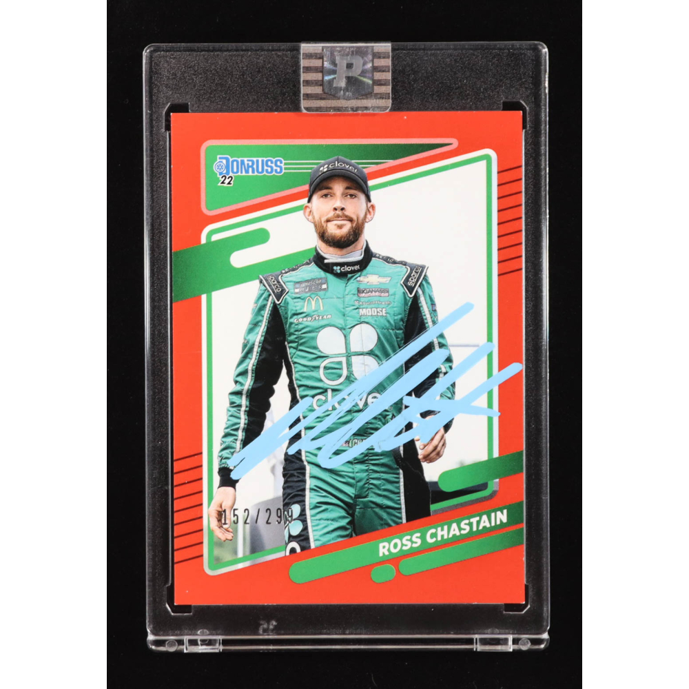 Ross Chastain Signed 2022 Donruss Red #98 #/299 (PA) at PristineAuction.com