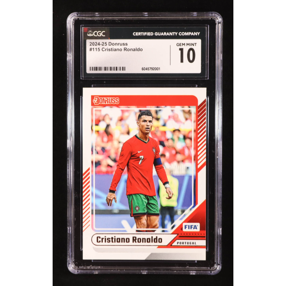 Cristiano Ronaldo 2024-25 Donruss #115 (CGC 10) at PristineAuction.com