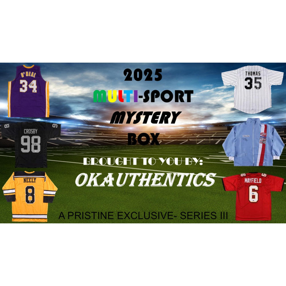 OKAUTHENTICS 2025 Multi-Sport Jersey Mystery Box - Series III at PristineAuction.com