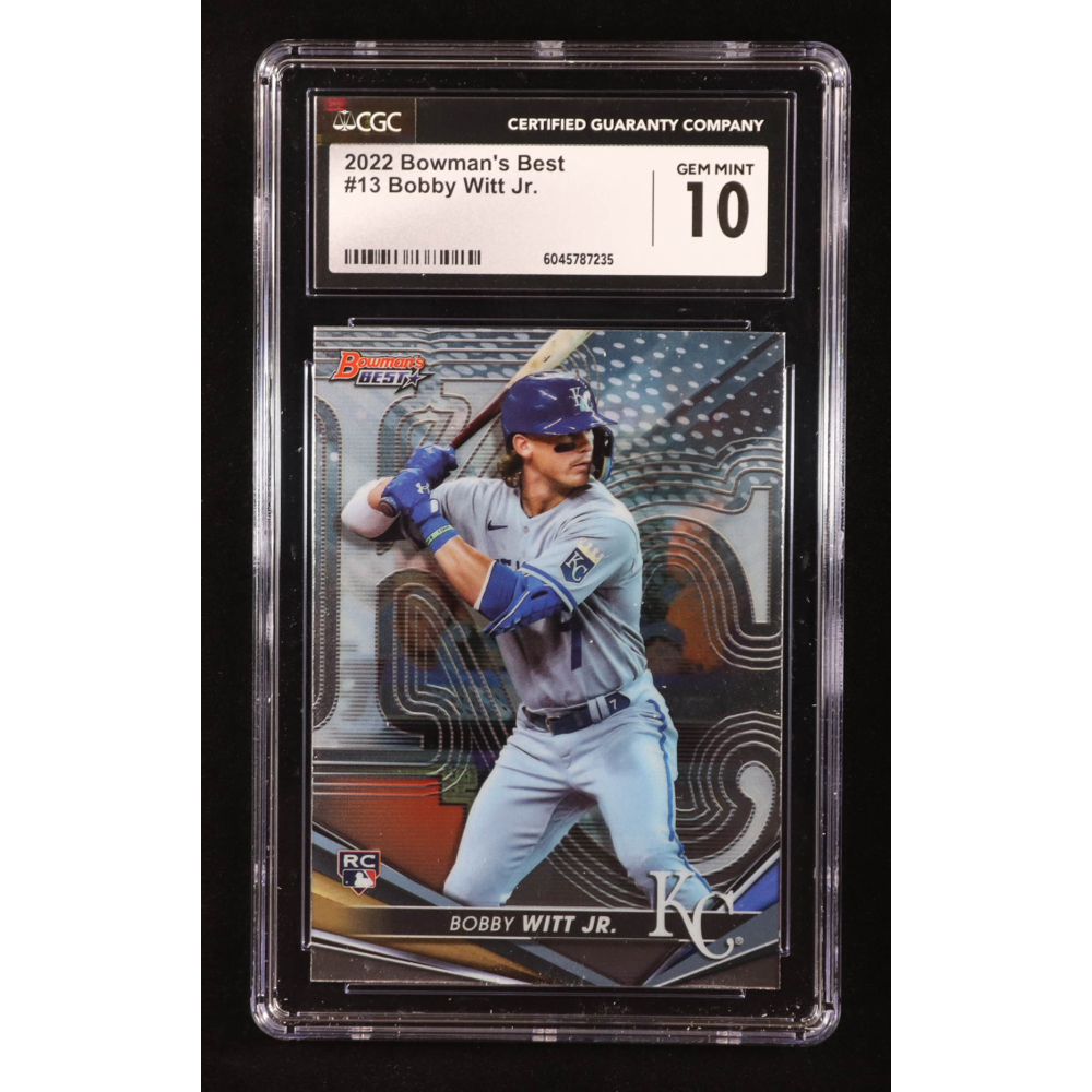 Bobby Witt Jr. 2022 Bowman's Best #13 RC (CGC 10) at PristineAuction.com