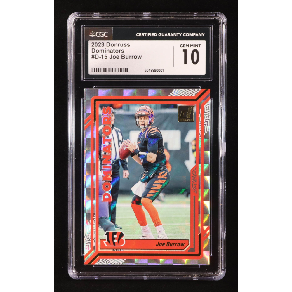 Joe Burrow 2023 Donruss Dominators #D15 (CGC 10) at PristineAuction.com