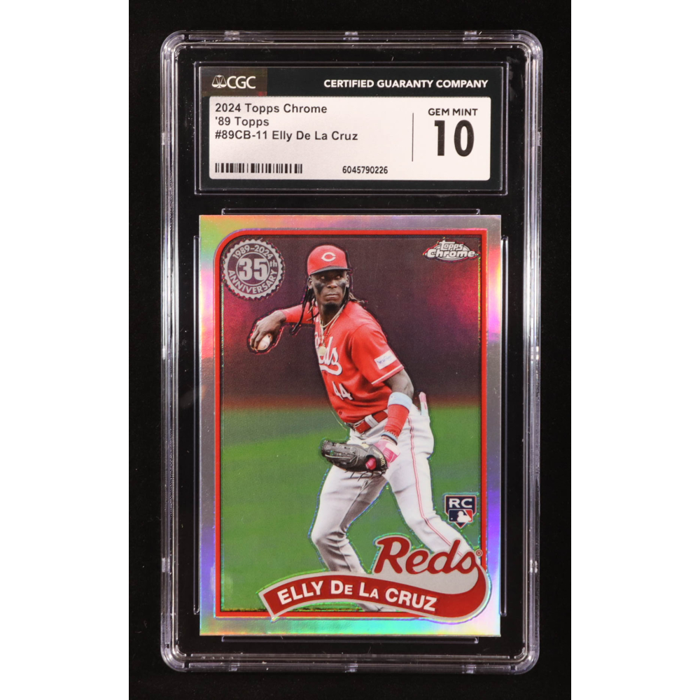 Elly De La Cruz 2024 Topps Chrome '89 Topps #89CB11 RC (CGC 10) at PristineAuction.com