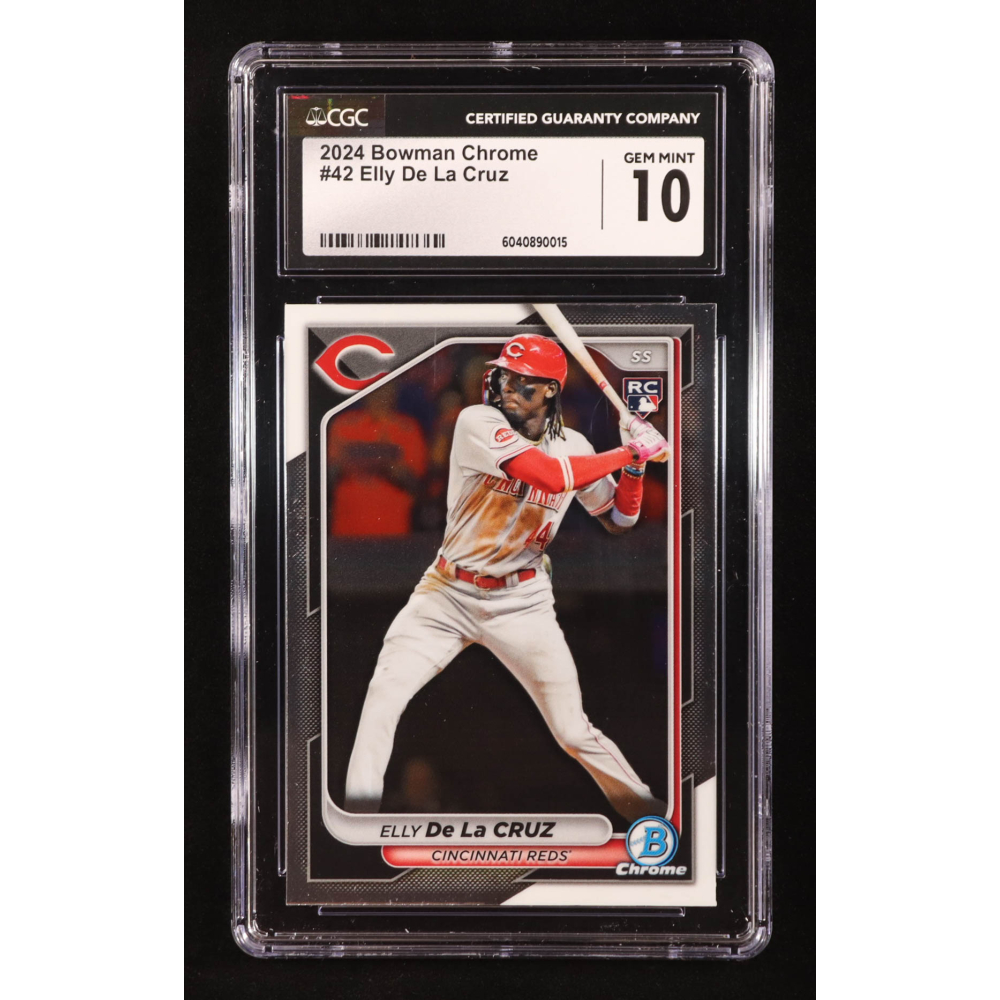Elly De La Cruz 2024 Bowman Chrome #42 RC (CGC 10) at PristineAuction.com