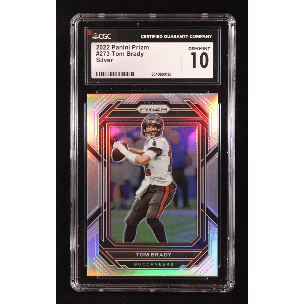 Tom Brady 2022 Panini Prizm Prizms Silver #273 (CGC 10) at PristineAuction.com