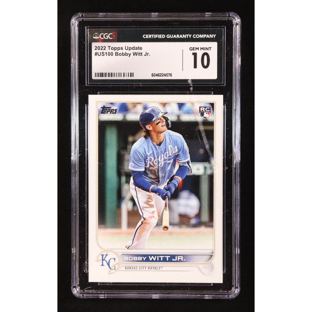 Bobby Witt Jr. 2022 Topps Update #US100 RC (CGC 10) at PristineAuction.com