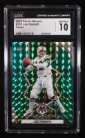 Joe Namath 2022 Panini Mosaic Mosaic Green #205 (CGC 10) at PristineAuction.com