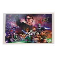 Daniel Logan, Jim Cummings & Matt Wood Signed "Star Wars: The Clone Wars" 11x18 Photo with Character Inscriptions (Beckett) at PristineAuction.com