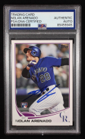 Nolan Arenado Signed 2013 Topps Update #US259 RC (PSA Authentic) at PristineAuction.com