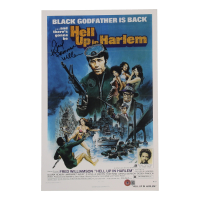 Fred "The Hammer" Williamson Signed "Hell Up in Harlem" 11x17 Photo (Beckett) at PristineAuction.com