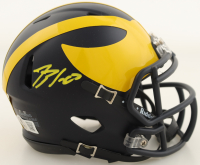 Blake Corum Signed Michigan Wolverines Speed Mini Helmet (Beckett) at PristineAuction.com
