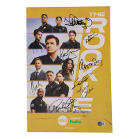 "The Rookie" 12x18 Poster Photo Signed By (9) with Nathan Fillion, Melissa O'Neil, Eric Winter, Jenna Dewan (Beckett) at PristineAuction.com