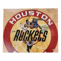 Shaquille O'Neal & Hakeem Olajuwon Signed 16x20 Photo (Beckett) at PristineAuction.com
