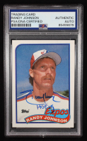 Randy Johnson Signed 1989 Topps #647 RC "HOF '15" (PSA Authentic) at PristineAuction.com