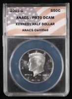 2001-S Kennedy Half Dollar - Deep Cameo Proof (ANACS PR70 DCAM) at PristineAuction.com