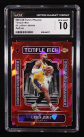LeBron James 2023-24 Panini Phoenix Temple Men Phoenix Red Ice #2 (CGC 10) at PristineAuction.com