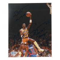 Michael Cooper Signed Lakers 8x10 Photo Inscribed "Best Wishes" & "L. A. Lakers Champs 80, 82, 85, 87, 88" (Beckett) at PristineAuction.com