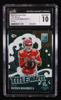 Patrick Mahomes II 2024 Elite Title Waves Green #10 (CGC 10) at PristineAuction.com