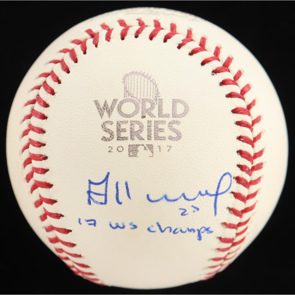 Jose Altuve Signed 2017 World Series Baseball Inscribed "17 WS Champs" (MLB) at PristineAuction.com