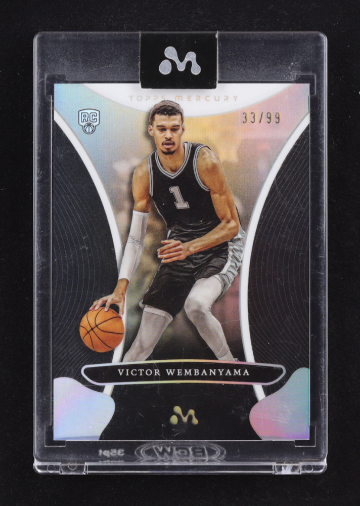 Victor Wembanyama 2023-24 Topps Mercury Victor Wembanyama Refractors #4 #33/99 RC