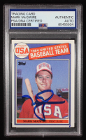 Mark McGwire Signed 1985 Topps #401 RC (PSA Authentic) at PristineAuction.com