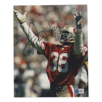Merton Hanks Signed 49ers 8x10 Photo (Beckett) at PristineAuction.com