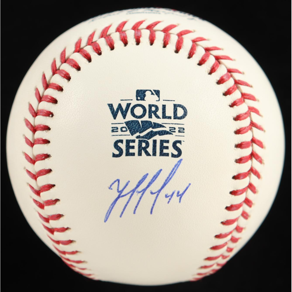 Yordan Alvarez Signed 2022 World Series Baseball (Beckett) at PristineAuction.com