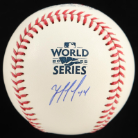 Yordan Alvarez Signed 2022 World Series Baseball (Beckett) at PristineAuction.com
