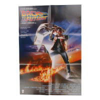 Huey Lewis Signed "Back to the Future" 27x39 Movie Poster Inscribed "It's the Power of Love" (JSA & Official Pix) at PristineAuction.com