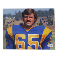 Tom Mack Signed Rams 8x10 Photo Inscribed "Best Wishes" & LA Rams HOF 99" (Beckett) at PristineAuction.com