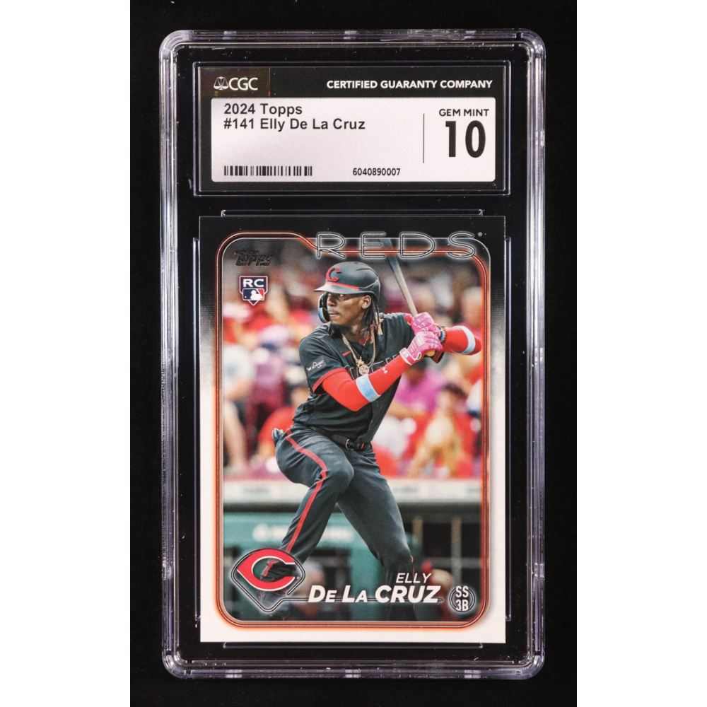 Elly De La Cruz 2024 Topps #141 RC (CGC 10) at PristineAuction.com