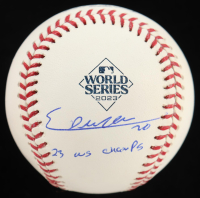 Ezequiel Duran Signed 2023 World Series Baseball Inscribed "23 WS Champs" (Beckett) at PristineAuction.com