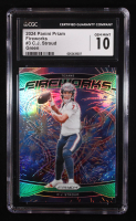 CJ Stroud 2024 Panini Prizm Fireworks Prizms Green #3 (CGC 10) at PristineAuction.com