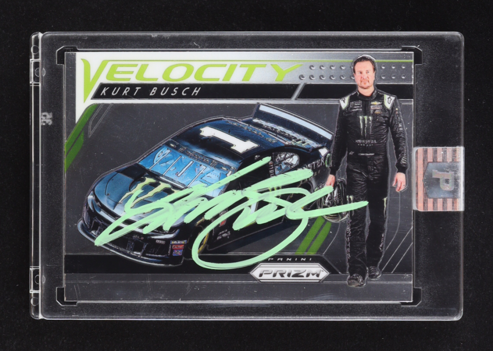 Kurt Busch Signed 2019 Panini Prizm #79 Velocity (PA)