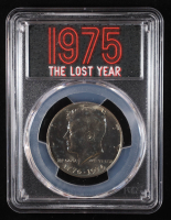 "1976 (1975) Kennedy Half Dollar ""The Lost Year"" 1975 Mint Set (PCGS MS64) at PristineAuction.com