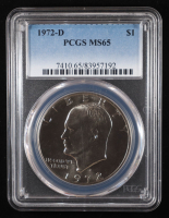1972-D Eisenhower Silver Dollar (PCGS MS65) at PristineAuction.com