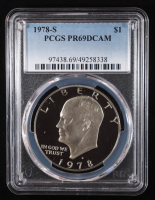 1978-S Eisenhower Silver Dollar - Deep Cameo Proof (PCGS PR69DCAM) at PristineAuction.com