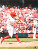 Matt McLain Signed Reds 16x20 Photo (Beckett) at PristineAuction.com