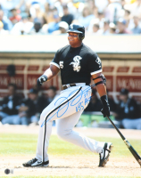 Frank Thomas Signed White Sox 16x20 Photo Inscribed "Big Hurt" (Beckett) at PristineAuction.com