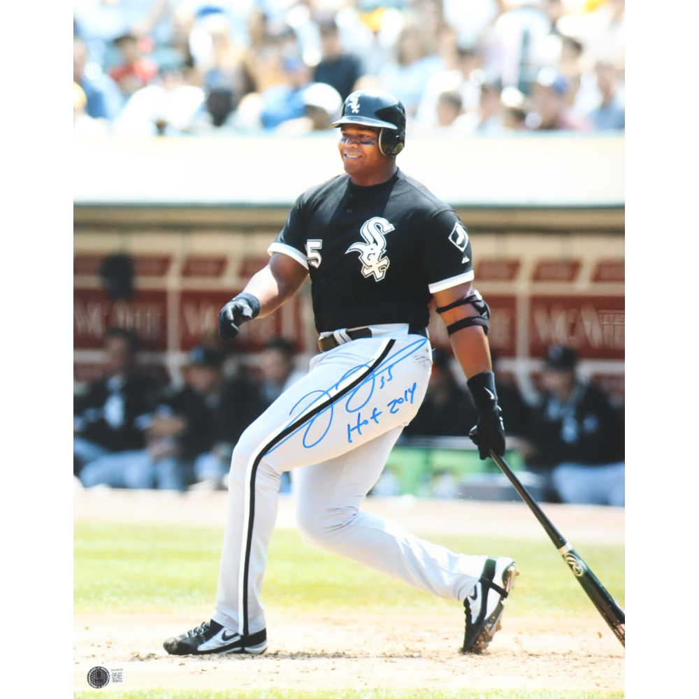Frank Thomas Signed White Sox 16x20 Photo Inscribed "HOF 2014" (Beckett) at PristineAuction.com