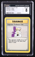 Imposter Professor Oak Pokemon 1999 Base Unlimited #73 (CGC 8) at PristineAuction.com
