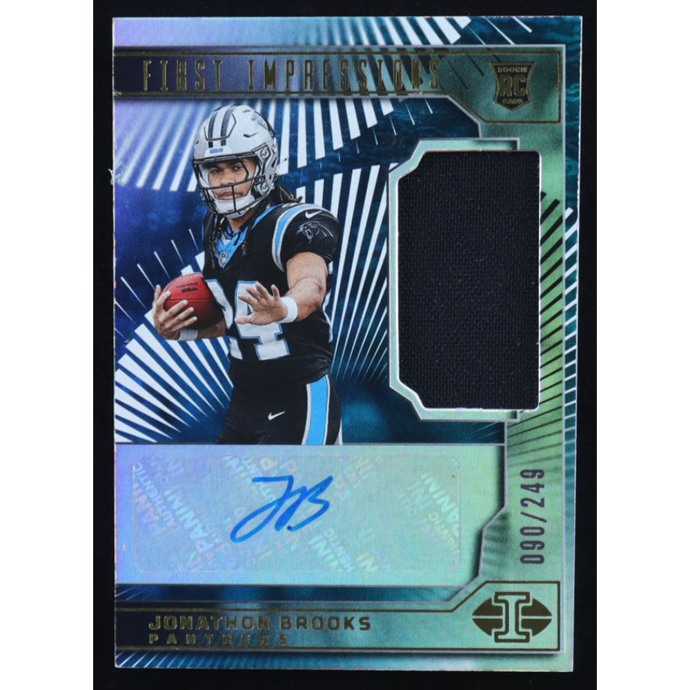 Jonathon Brooks 2024 Panini Illusions Patch Autograph #125 #090/249 RC at PristineAuction.com