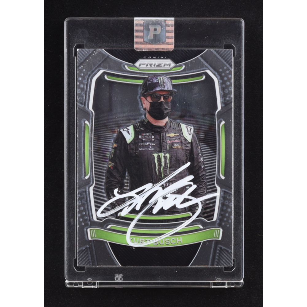 Kurt Busch Signed 2021 Panini Prizm #26 (PA) at PristineAuction.com