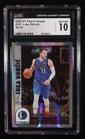 Luka Doncic 2022-23 Hoops Silver #293 #132/199 (CGC 10) at PristineAuction.com