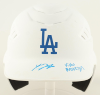 Jose DePaula Signed Dodgers Full-Size Authentic Pro Comp Batting Helmet Inscribed "Vivas Brooklyn" (PSA) at PristineAuction.com