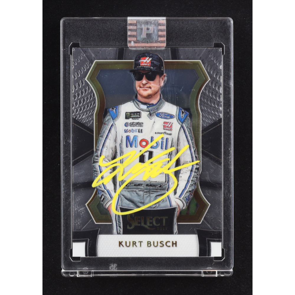 Kurt Busch Signed 2017 Select #18 (PA) at PristineAuction.com