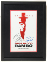 Sylvester Stallone & Ted Kotcheff Signed "Rambo: First Blood" Custom Framed Poster Display (PSA) at PristineAuction.com