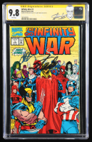 Stan Lee & Jim Starlin Signed 1992 "The Infinity War" Issue #1 Marvel Comic Book (CGC 9.8) at PristineAuction.com